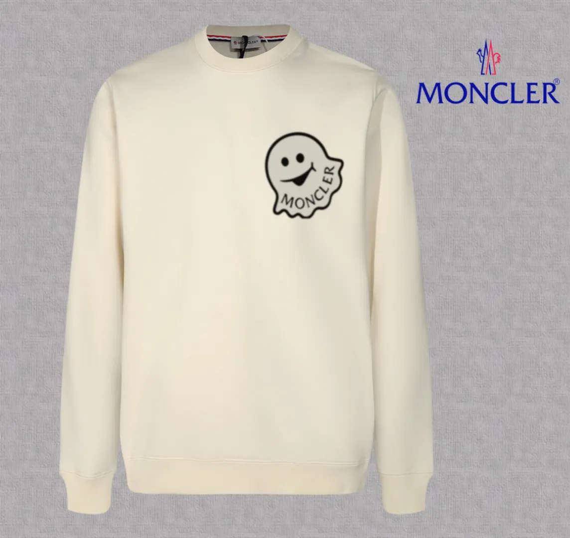 【 In Stock】 〖 𝐌𝐎𝐍𝐂𝐋𝐄𝐑~ 〗 440g ， 😎 ， ， Factory 2025 T ， ， Premium LOGO， Same Style ：Black White Size：S M L XL 2XL